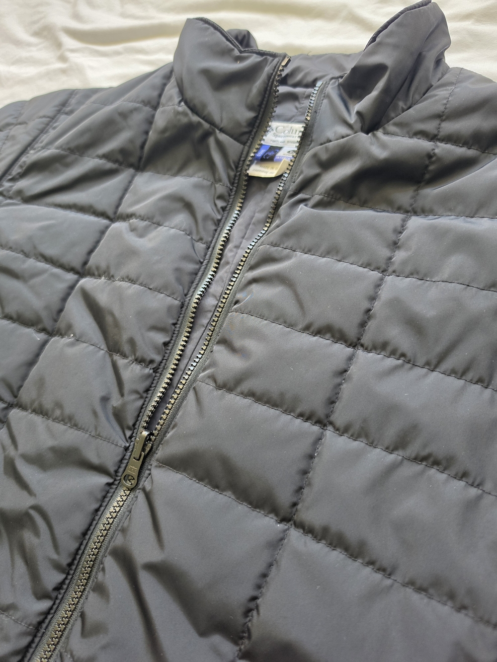 Columbia Womens XL Black Quilted Insulated Full Zip Jacket